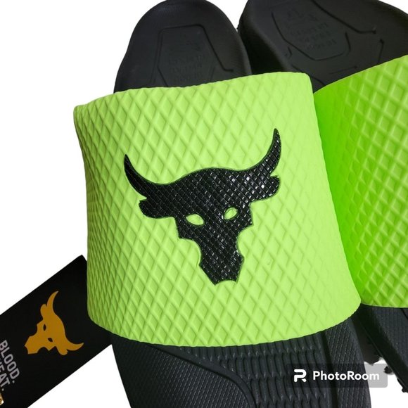 Under Armour project rock SL/slides 2.0 Men\'s size 11 Green 3025237 main image 7